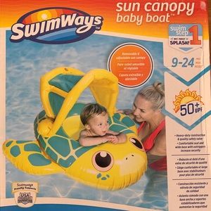 Sun Canopy Baby Boat Turtle